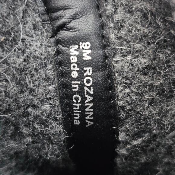 NEW Sam Edelman Rozanna Ankle Boot Women 9 Charcoal Gray Sweater Knit Block Heel - Picture 13 of 14